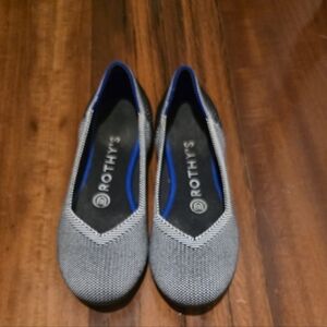 Rothy's Gray and Blue Flats
